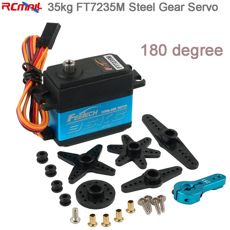 35kg Feetech FT7235M Full Steel Gear 180 Degree Servo Motor for RC Car Robot
