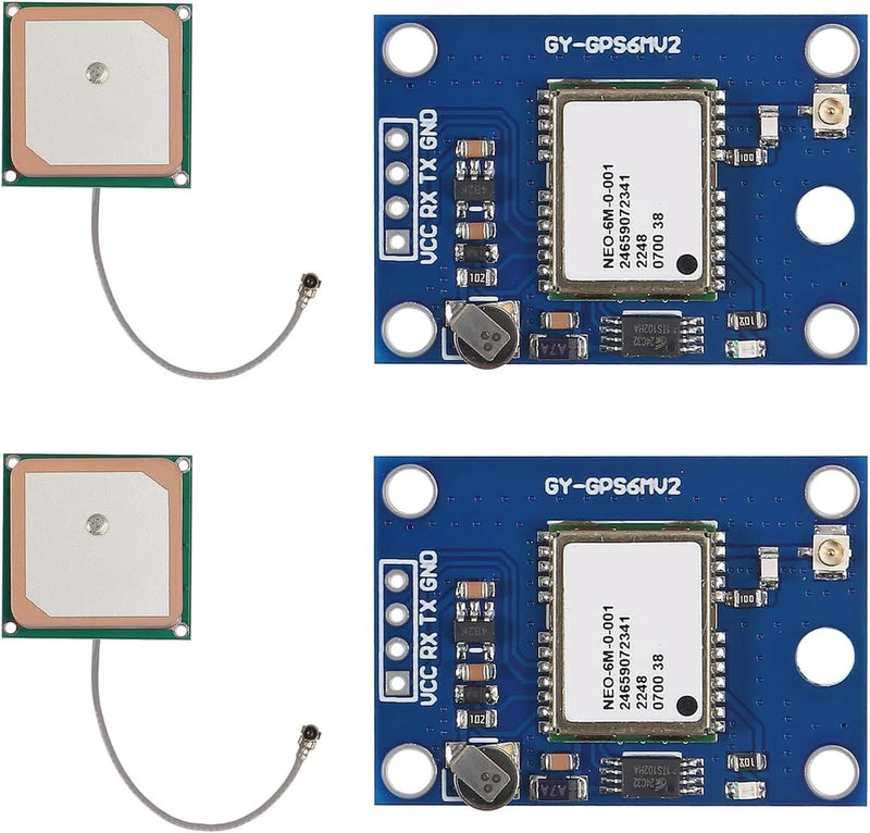 2pcs GY-NEO6MV2 NEO-6M GPS Module NEO6MV2 with Flight Control EEPROM MWC APM2.5