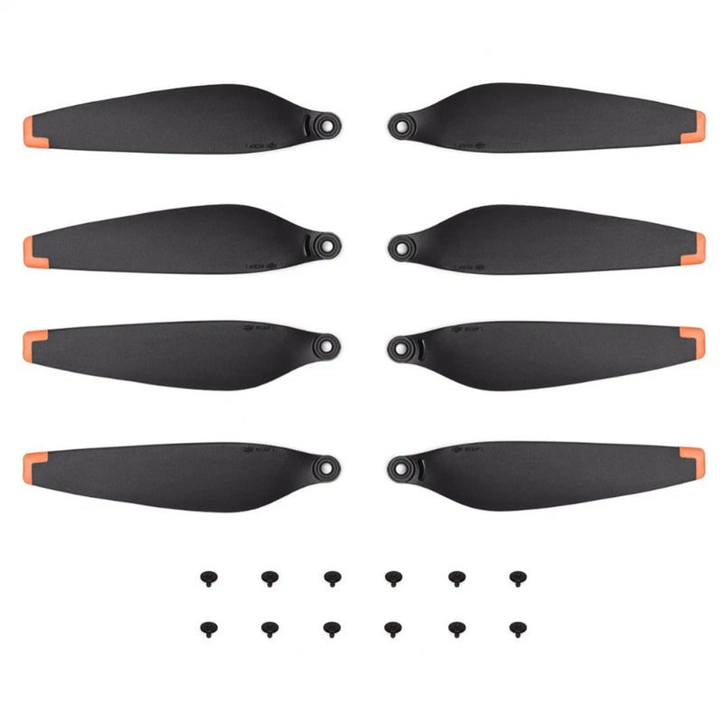Drone replacement propeller blade set with orange tips and screws for DJI Mini 4 Pro