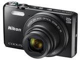 Nikon COOLPIX S7000 Digital Camera 16 MP 20x Optical Zoom with Accessories Black