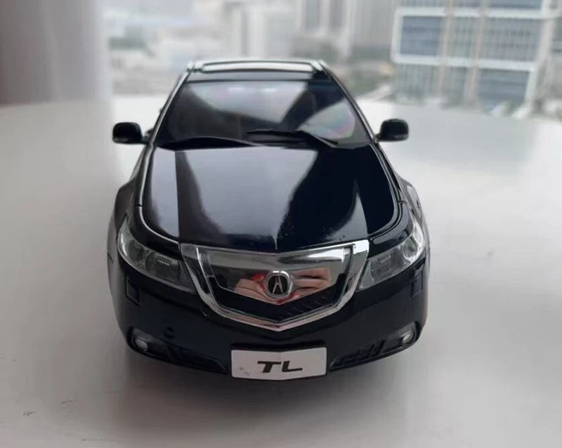 1/18 Acura TL die-cast car model, black, front view with grille and headlights