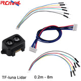 TF-luna Lidar Sensor 0.2m-8m Single-Point Distance Range Module UART I2C