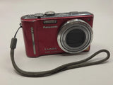Panasonic Lumix DMC-ZS7  12MP 12x Zoom GPS Digital Camera Red Untested