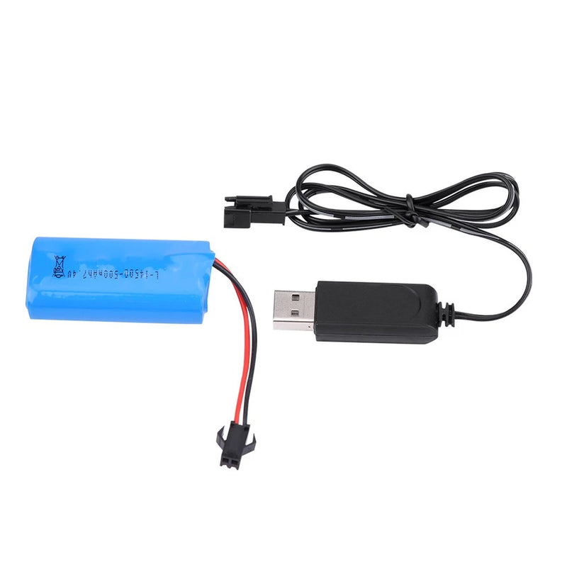 Upgraded Rechargeable Battery 7.4V 500mAh With USB Cable For WPL / Crawler DSO Battery