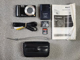 Panasonic LUMIX DMC-TZ5K 9.1MP Black Digital Camera Bundle Great Cond. Tested