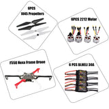 Plastic 550 6-Axis Rack Drone Kit Ardupilot quadcopter Blheli 30A ESC 2212 Motor