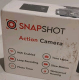 Snap Shot Action Camera 4k Wi-Fi As Card Waterproof Loop Recording Factory New