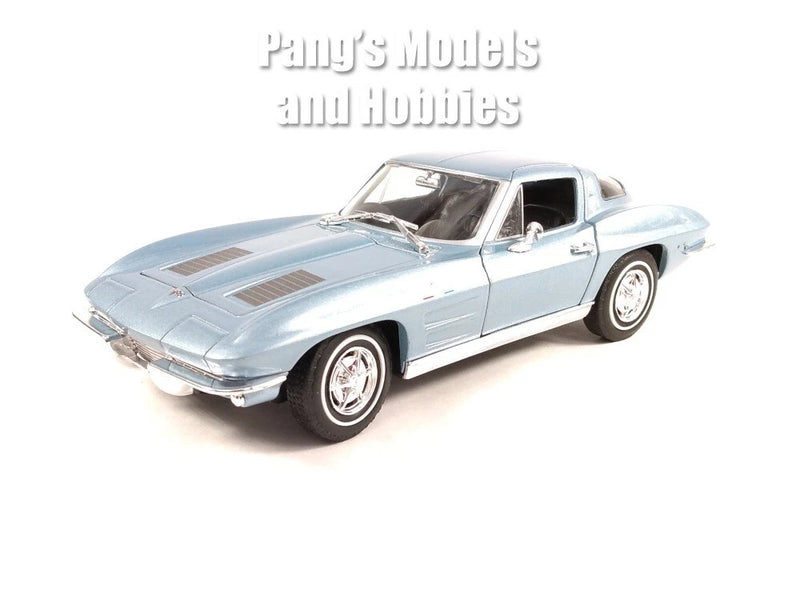 1963 Chevrolet Corvette C2 1/24 Scale Diecast Metal Model - BLUE