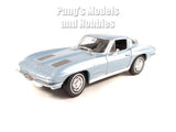 1963 Chevrolet Corvette C2 1/24 Scale Diecast Metal Model - BLUE