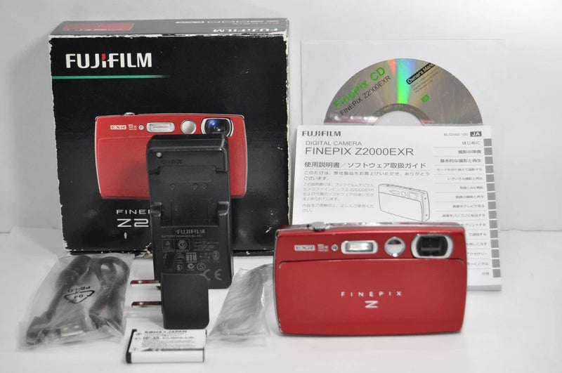 FUJIFILM FX-Z2000EXR Red Compact Digital Camera Tested Working Seller Japan