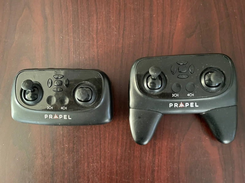 Propel drone remote controllers, dark gray, dual 3CH/4CH with joysticks and buttons