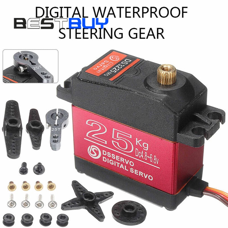 DS3225 25KG Metal Gear Torque Digital Servo Waterproof For RC Car Robot BBC