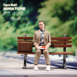 1/18 Tom Hanks Gump Bench Scene Miniatures Figures Doll For Cars Vehicles Toy