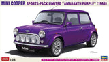 Hasegawa 20814 1/24 Model Kit Mini Cooper Sports-Pack Limited Amaranth Purple 98