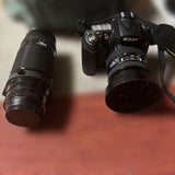 Nikon D90 Digital SLR Camera AF Nikkor 24-50mm 75-300mm Lens Kit Very Good JP