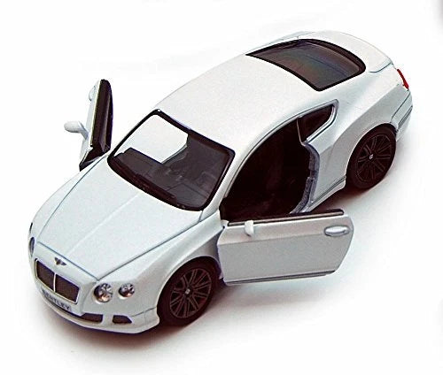 New Kinsmart 2012 Bentley Continental GT Speed Diecast Model Toy Car 1:38 White