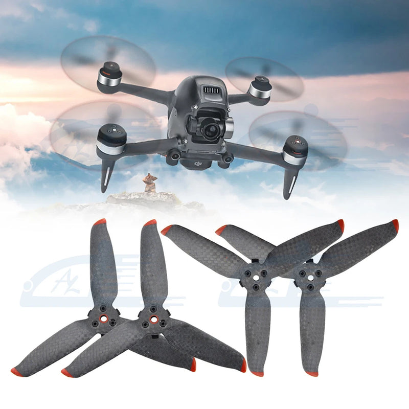 Carbon Fiber Propellers 3-Blade Props Blades for DJI FPV Combo Drone Accessories