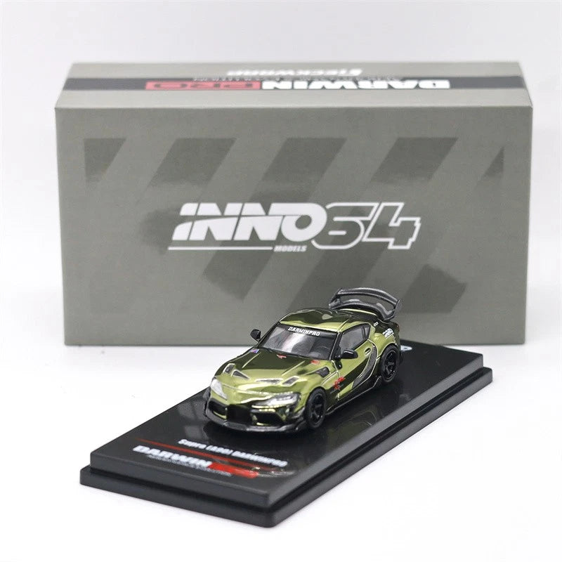 *Chase* INNO 1:64 SUPRA A90 DARWIN PRO Matt Green Diecast Model Car