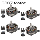 RCTimer brushless drone motor with silver shaft, black housing, and mounting screws