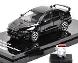 ED Hobby Japan 1:64 Black Evolution X EVO 10 Engine Model Diecast Collect Car