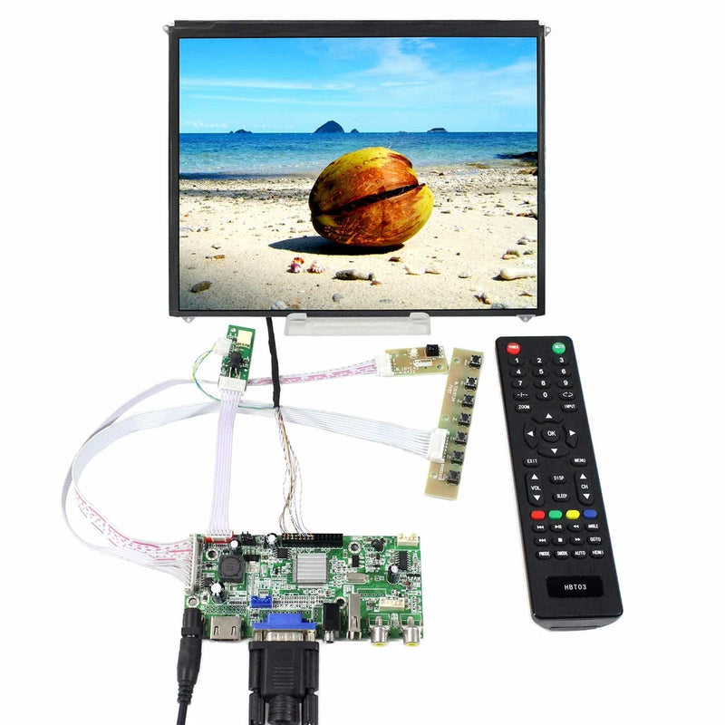HD VGA AV USB LCD Controller Board 9.7" 1024X768 IPS LCD Screen