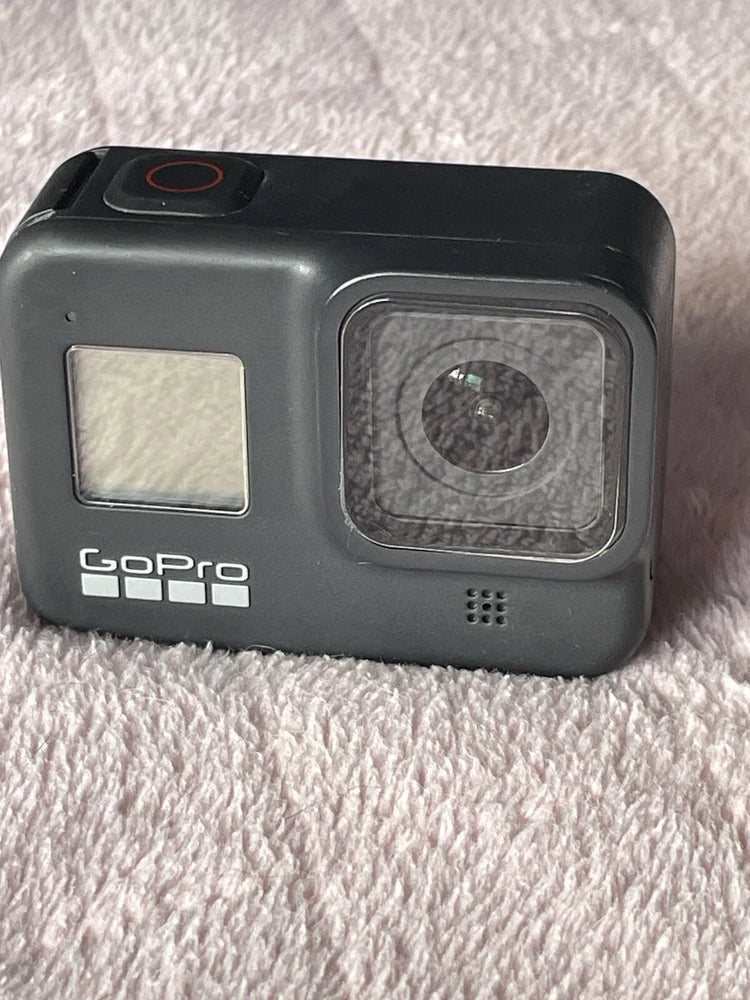 GoPro HERO8 waterproof action camera housing with front lens and side display