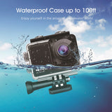 4K Waterproof Outdoor Sport Camera Anti-shake WIFI Helmet Action Camcorder