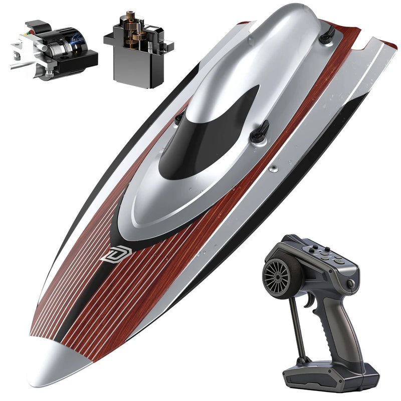 DEERC 17" Brushless RC Boat for Adults, 45+ KPH High-Speed Racing Boat, 3S 28...
