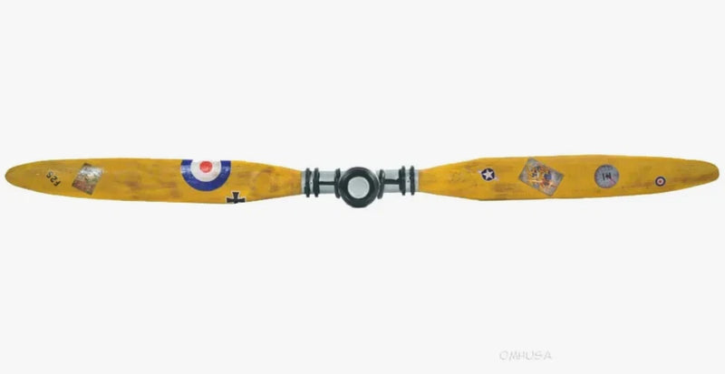 XL WWI Wooden Airplane Propeller 79" Vintage Aviation Wall Decor New