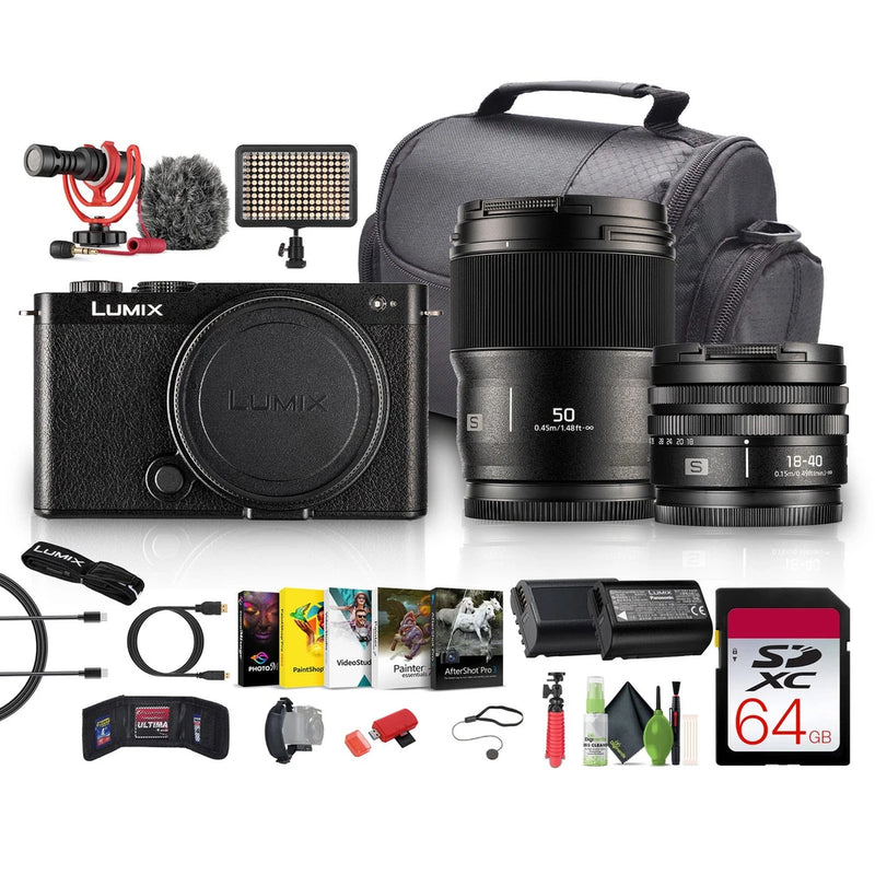 Panasonic Lumix S9 Mirrorless Camera (Black), Lithium-Ion Battery