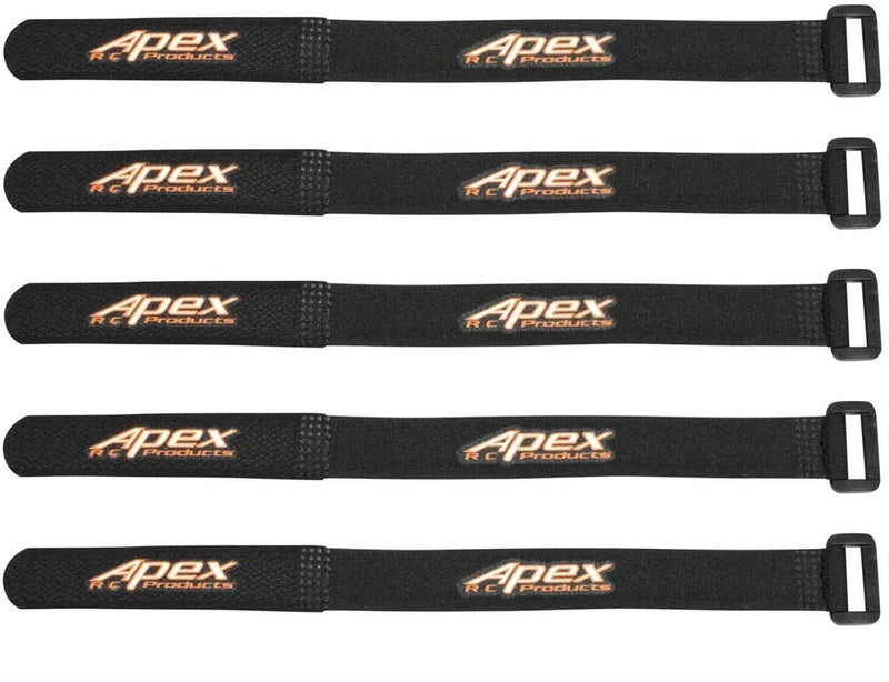 Apex RC Products 16mm X 200mm Lipo Battery / Camera Straps - 5 Pack #3040 Battery