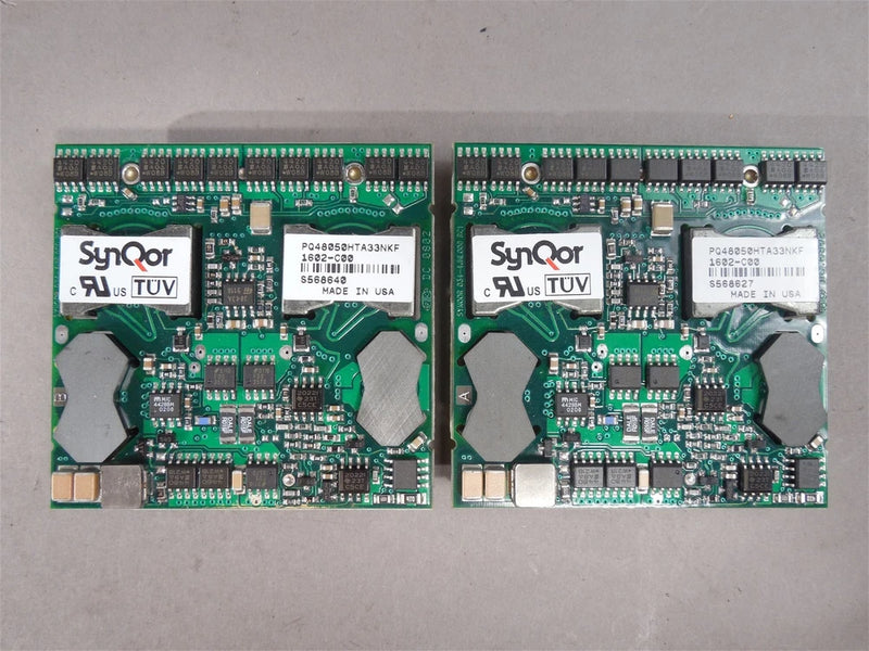 NOS Lot of (2) SynQor PQ48050HTA33NKF Power Converter 48V-Input 5.0V-Output 33A