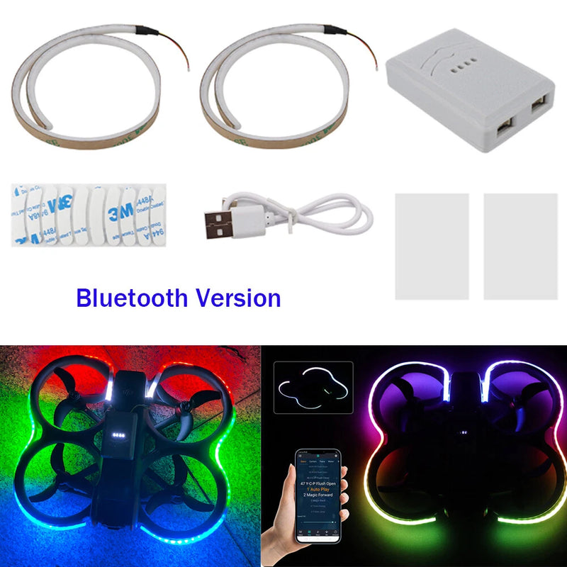 DJI drone night luminous light strip kit with controller and USB cable