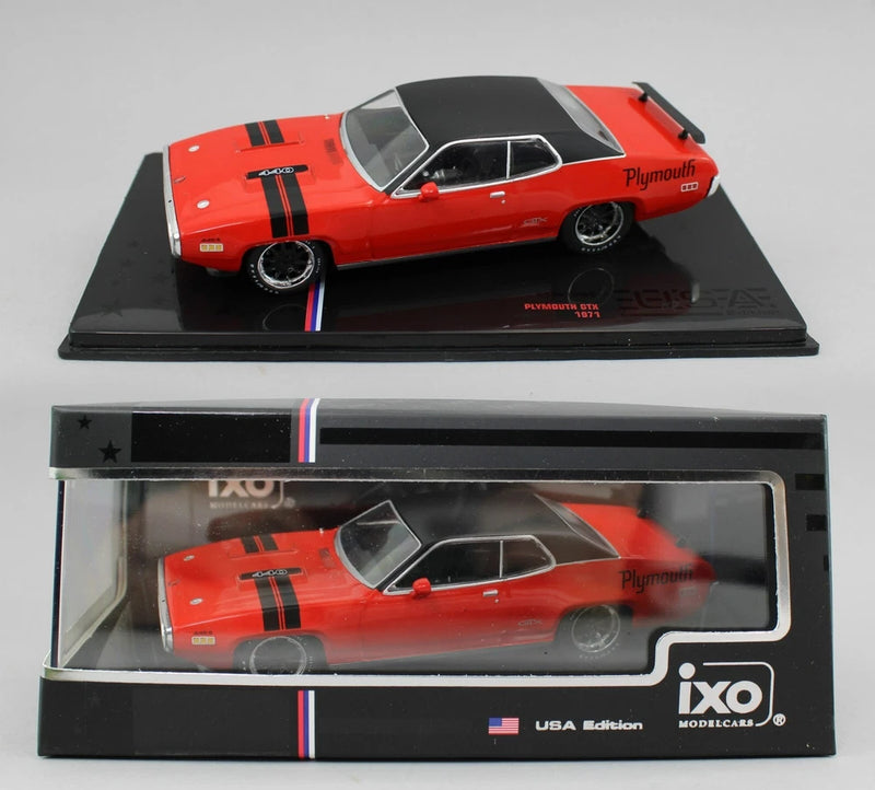 1:43 IXO Models *RED* 1971 Plymouth GTX *DIECAST* NIB!