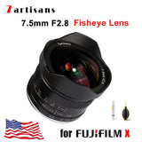 7artisans 7.5mm F2.8 Mark II APS-C MF Fisheye Lens For Fujifilm fuji FX mount