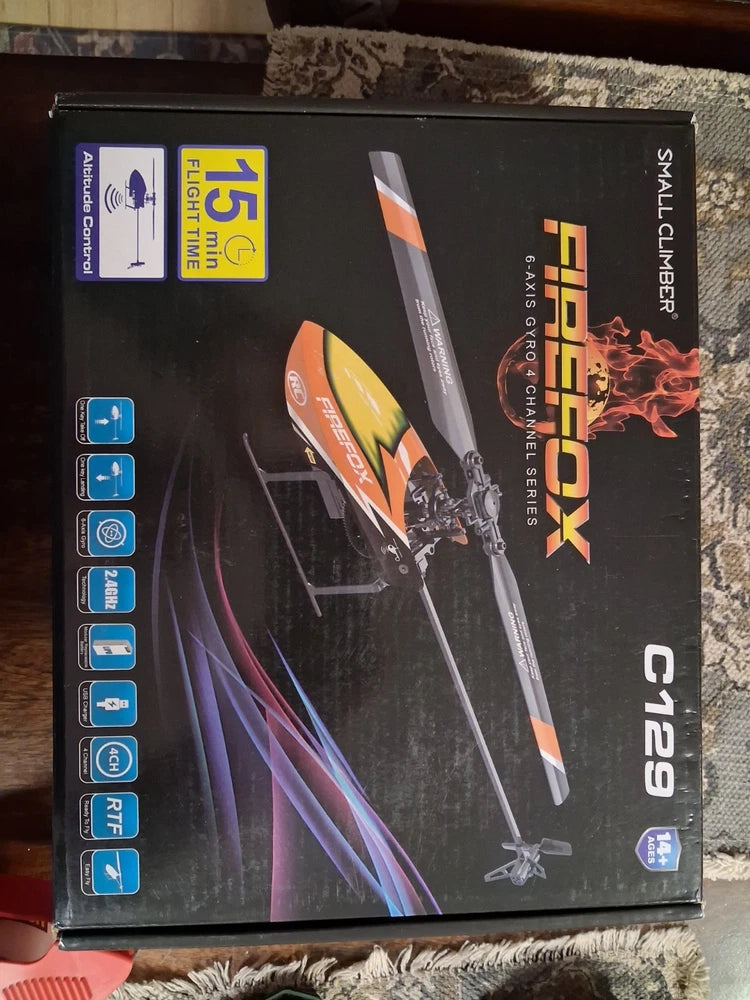 Small Climber FIREFOX C129 4CH Aerobatic Electric RC Helicopter Ready to Fly
