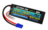 LECTRON PRO 4S LIPO 14.8V 7600MAH 75C BATTERY: EC5 Battery
