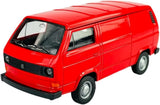 Welly VW Volkswagen T3 Transporter Box Red 1979-1992 1/34-1/39 Metal Model Car