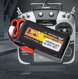 RC Li-Po aircraft battery pack, 1000mAh 6.6V, 8C rating, with connector wires