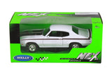 1970 Buick GSX, White - Welly 22433 - 1/24 scale Diecast Model Toy Car
