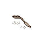 Right catalytic converter assembly with exhaust pipe, gasket, and bolts