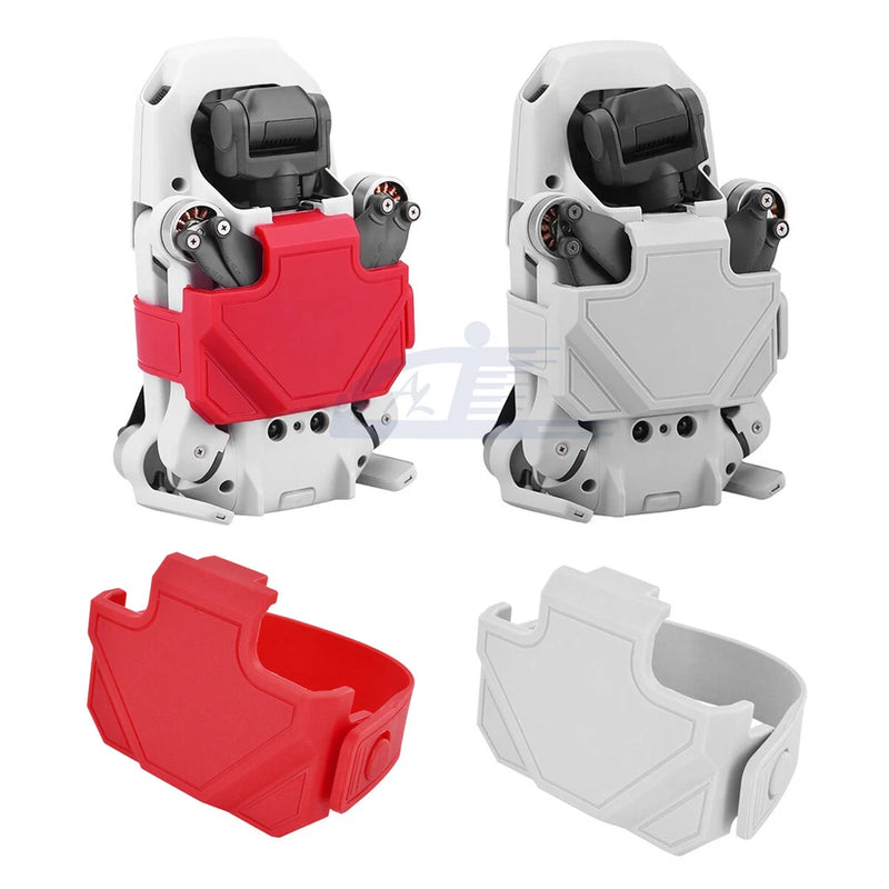 Propeller blade stabilizer fixing holder, red and white plastic parts for drone