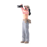 1/64 1/87 1/43 1/18 1/24 Photographer Girl Scene Miniatures Figure Model For Car