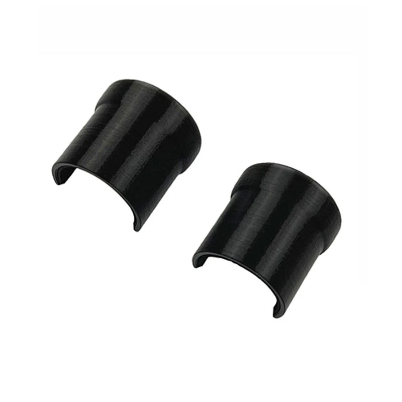 2-pack rear motor anti-collision protective covers, black curved caps (2)