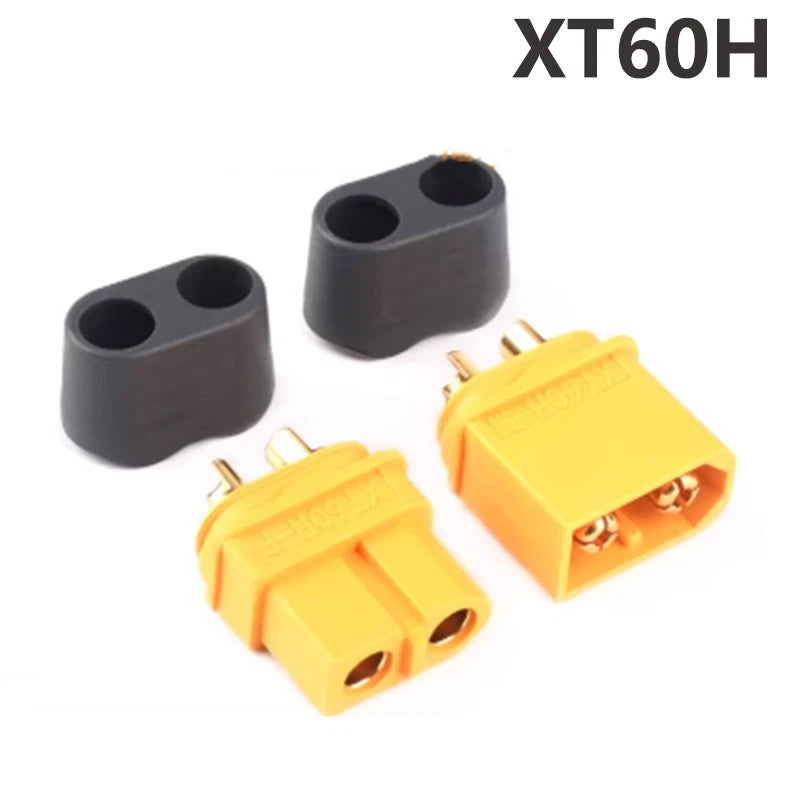 XT60H Male & Female Pair Bullet Connectors Power Plugs with Covers Lipo Battery