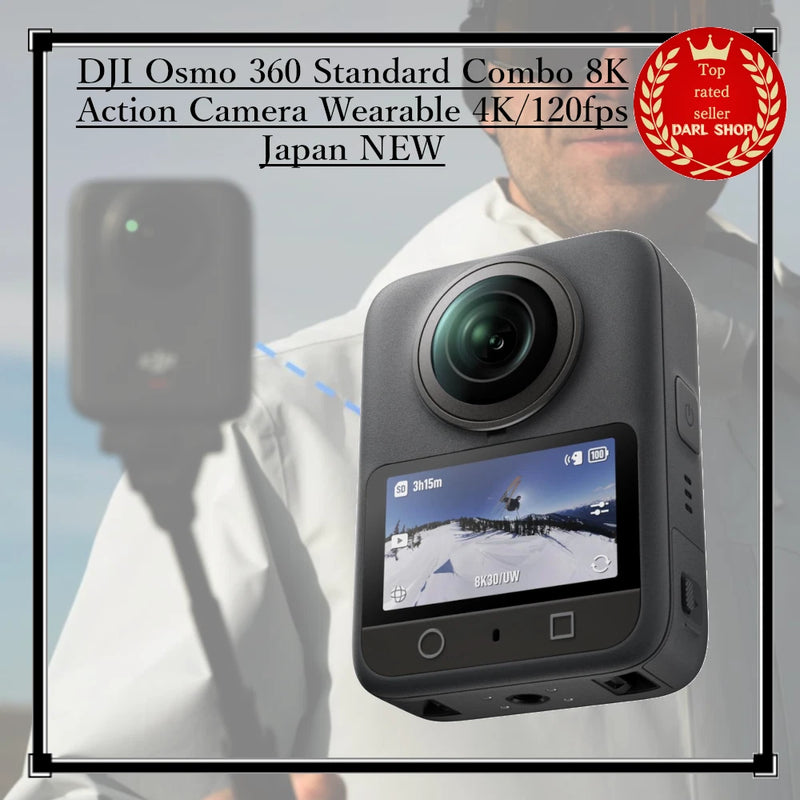 DJI Osmo 360 Standard Combo 8K Action Camera Wearable 4K/120fps Japan NEW