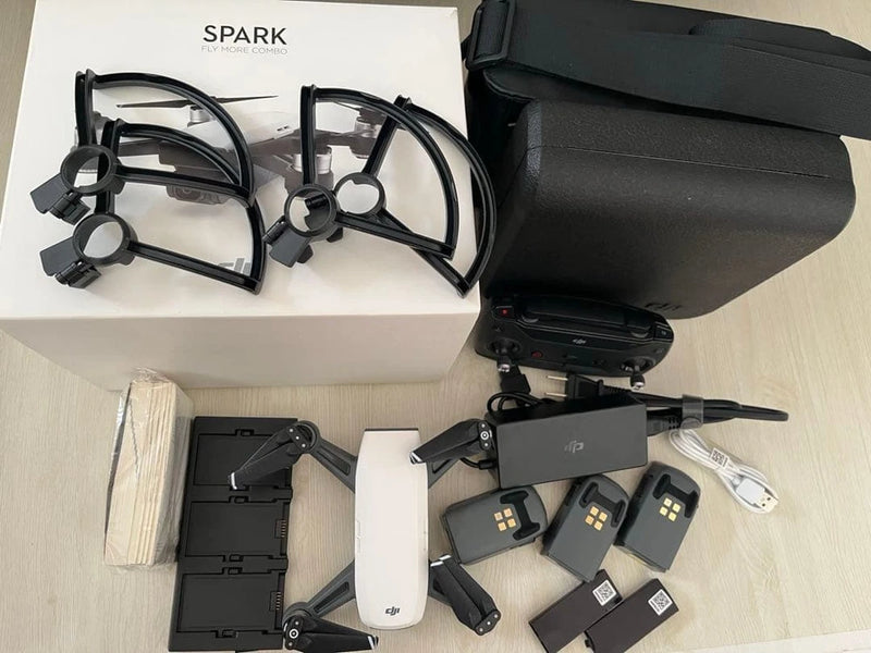 DJI Spark drone accessories set with extra batteries and propeller guards