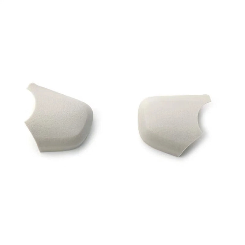 Pair of light gray drone side cover caps, left and right