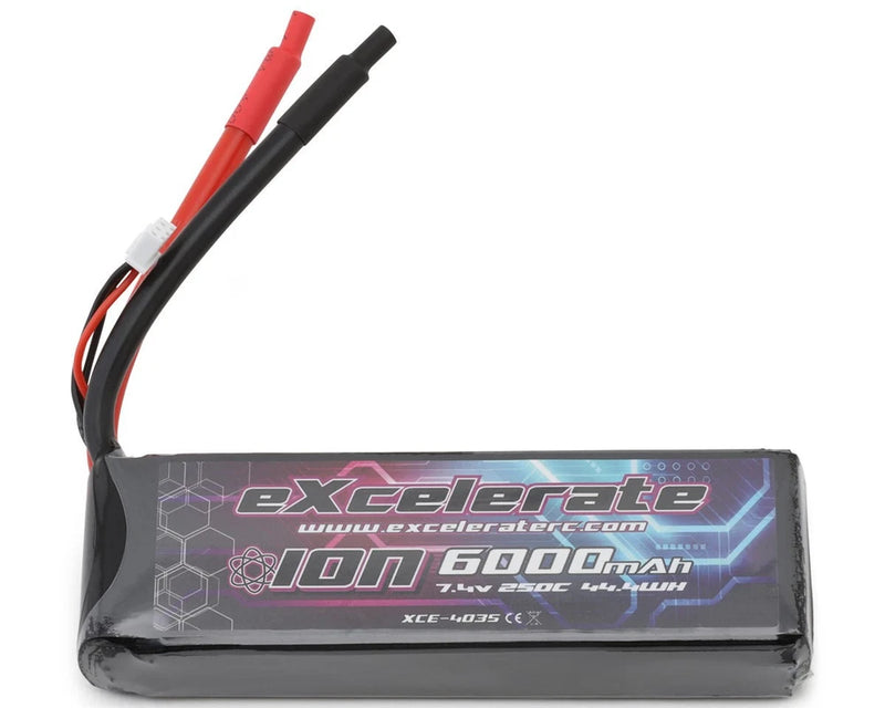 eXcelerate ION 2S 250C Drag Race Soft Case LiPo Battery (7.4V/6000mAh) Battery