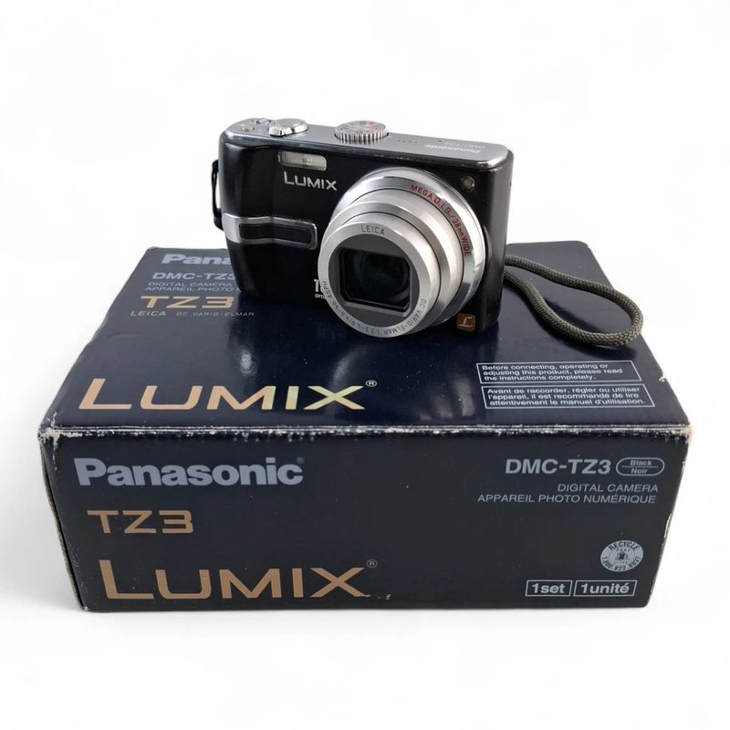 Panasonic Lumix DMC-TZ3 7.2 MP Digital Camera Black ***CCD SENSOR ISSUE***